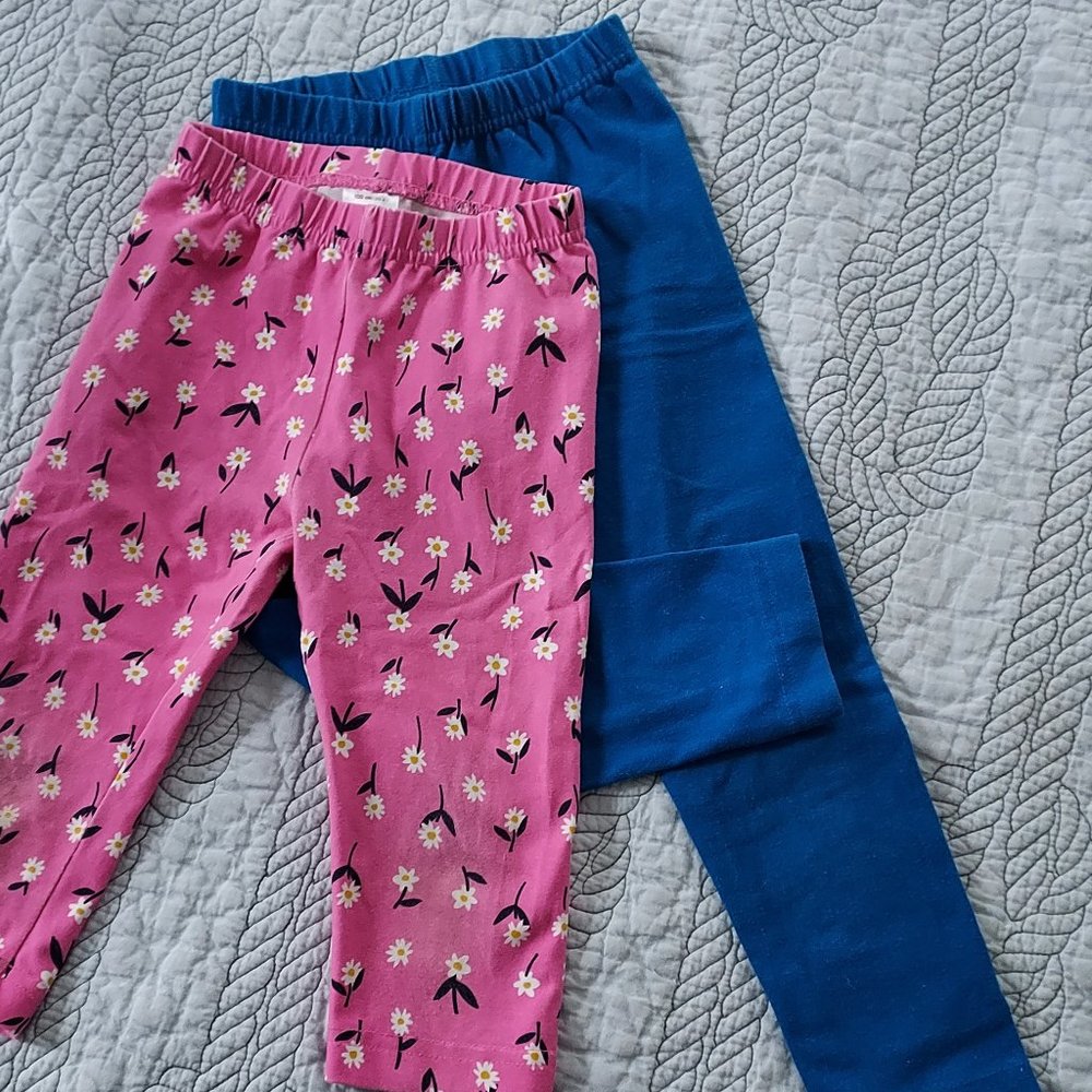 Set of 2: Hanna Andersson Leggings, Girls Size 4